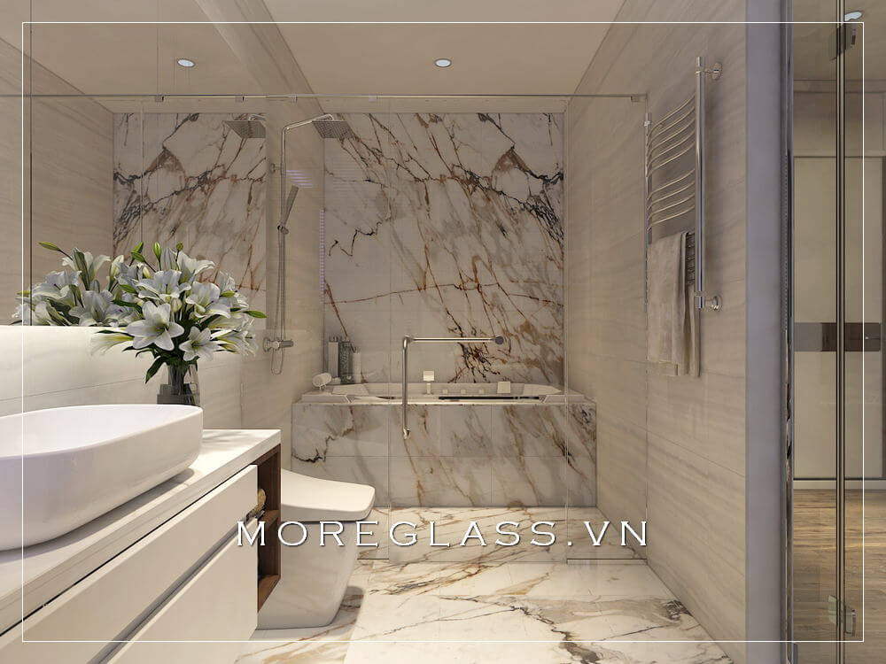 đá ốp tường phòng tắm